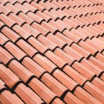 brown roof tiles